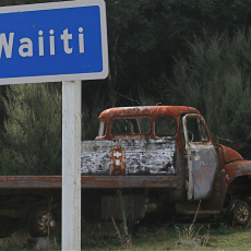 Te Waiiti Marae Road Sign